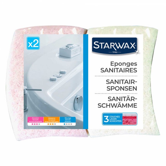 Lot de 2 Éponges sanitaires STARWAX