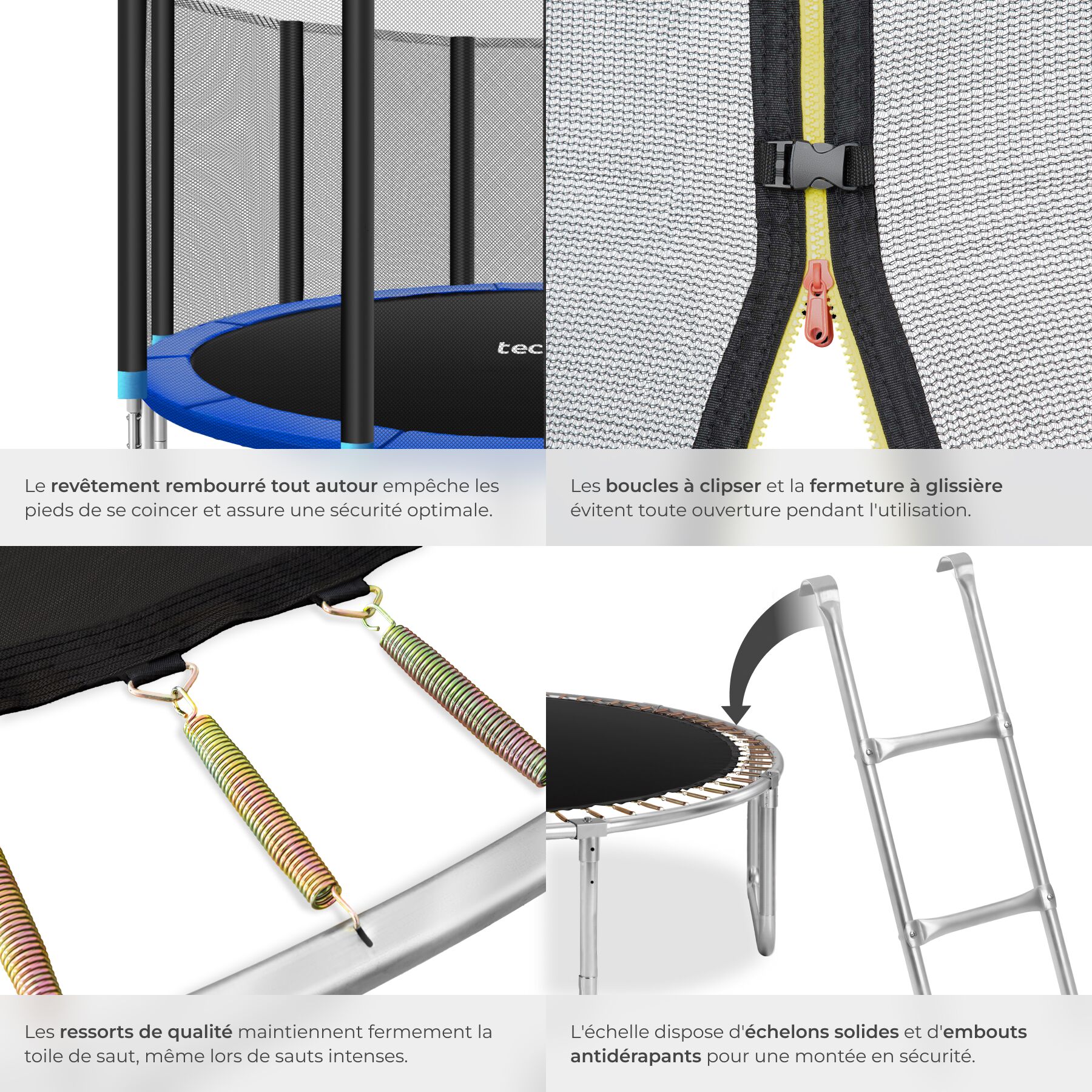 TECTAKE Trampolim Ø 427 cm, certificado GS - 5