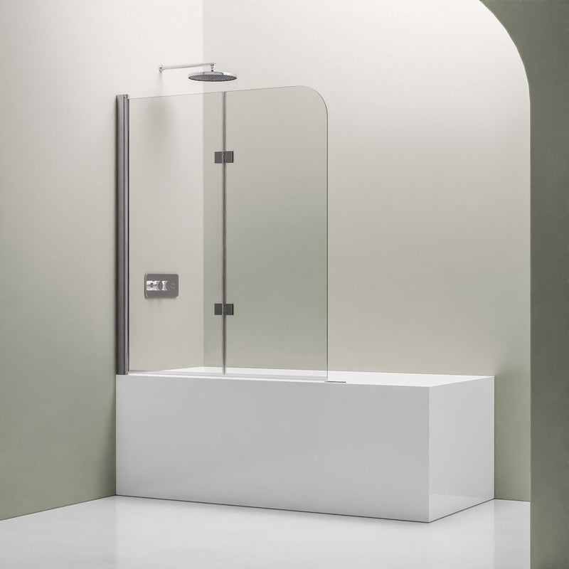 Bernstein Parawan nawannowy NT209 szkło ESG 6mm dwuczęściowy składany 120x140 chrom