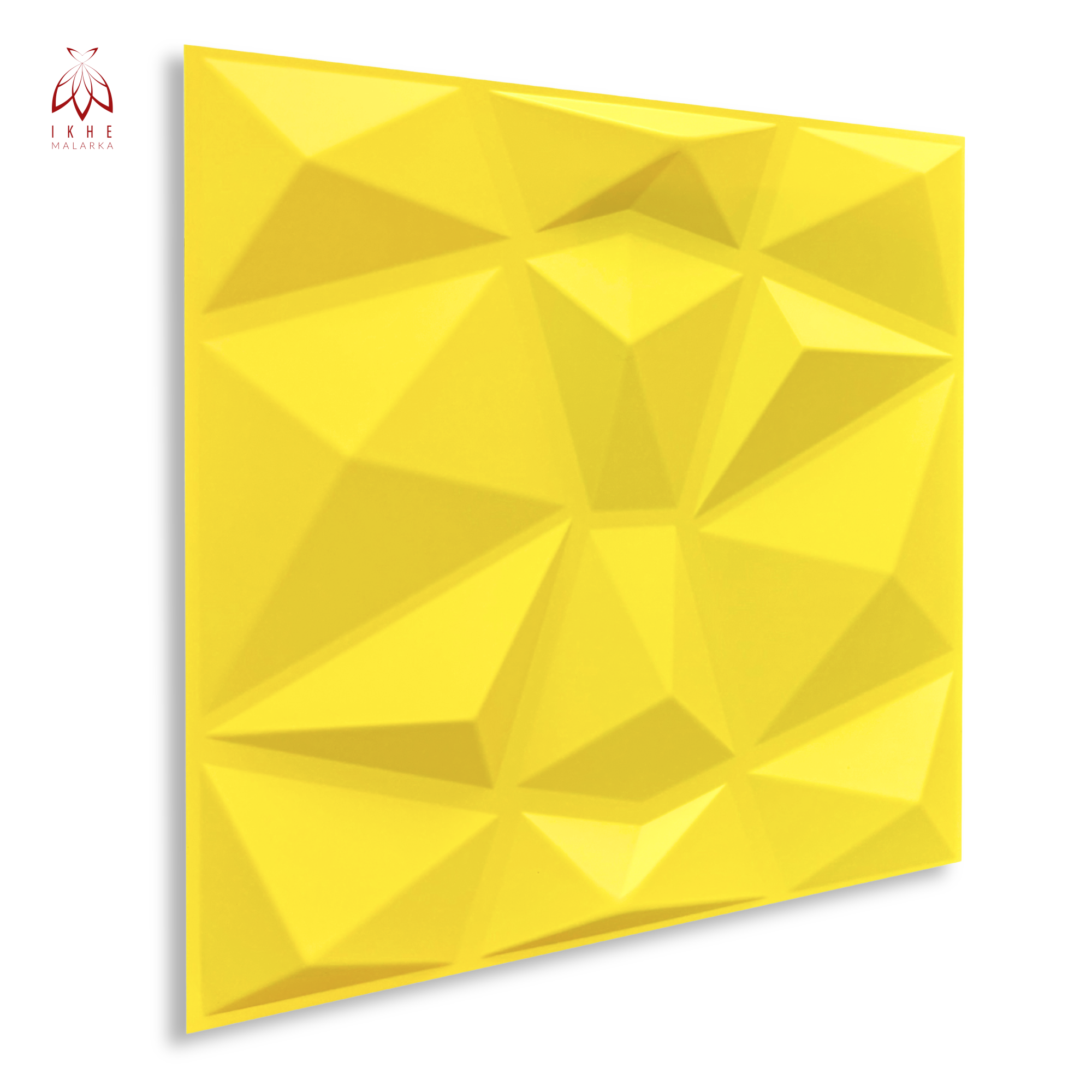 12 Plaques Murales 3D en PVC – 3 m² – Effet Diamant Yellow d – Panneaux Décoratifs pour Murs et Plafonds – Idéal Salle de Jeu / Intérieur - 2