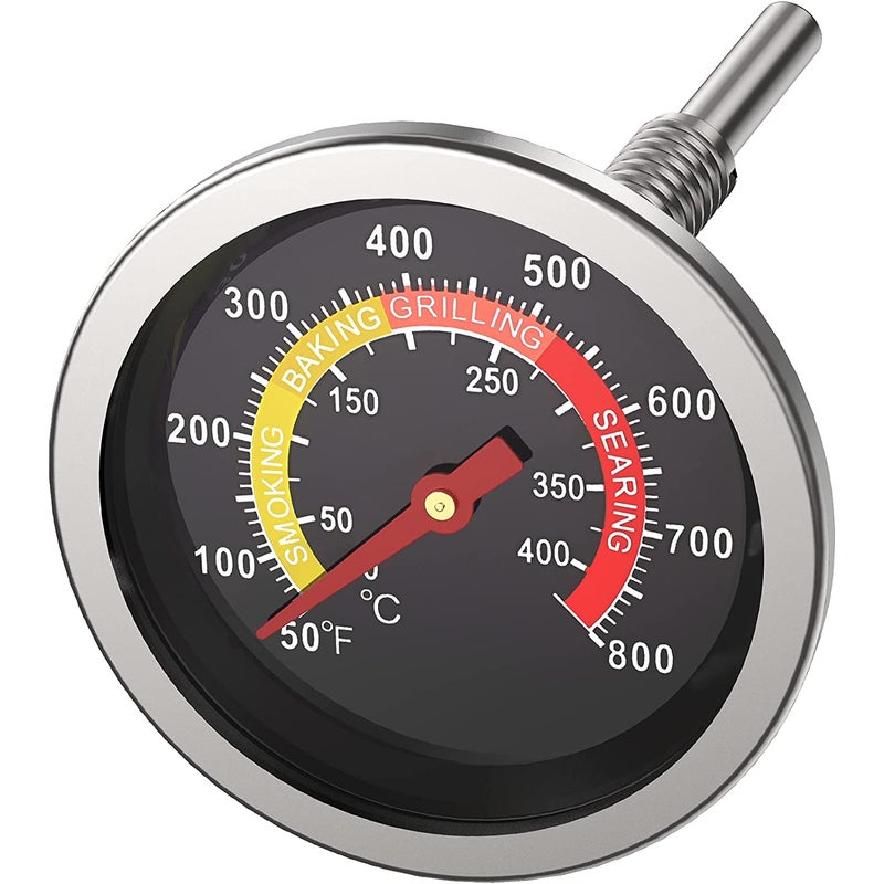 Termometr do grilla, miernik temperatury do grilla, wędzarni, pieca wędzarniczego, pieca do pizzy / stal nierdzewna