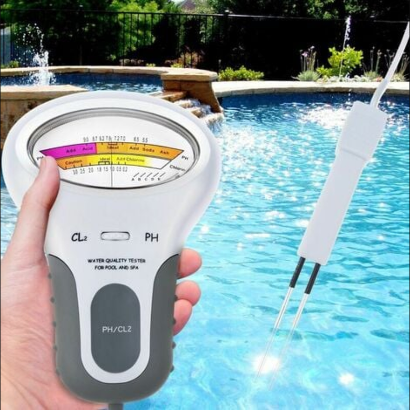 Testeur de qualité d'eau piscine pH et teneur en Chlore électronique — free download