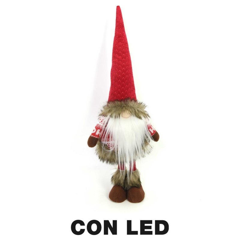 Gnomo Natalizio In Tessuto A Forma Di Caffè - Decorazione Da 25 Cm Per Casa, Ufficio O Albero Di Natale, Colore Marrone