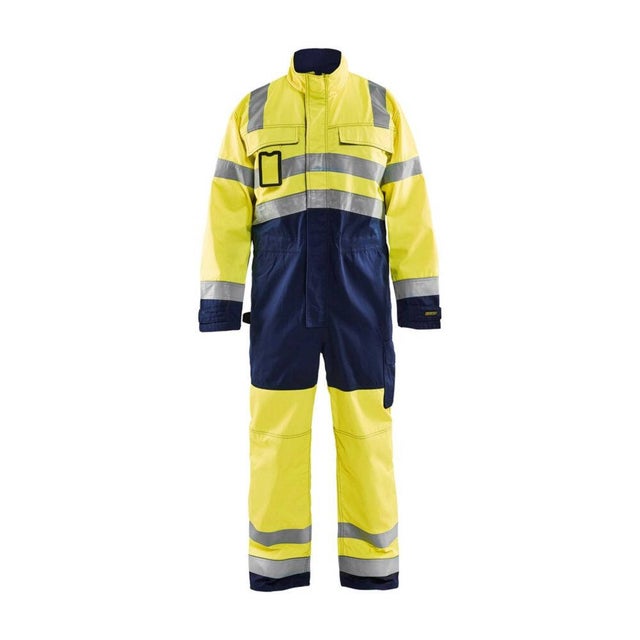 Combinaison haute visibilité Blaklader polycoton Jaune / Marine 52