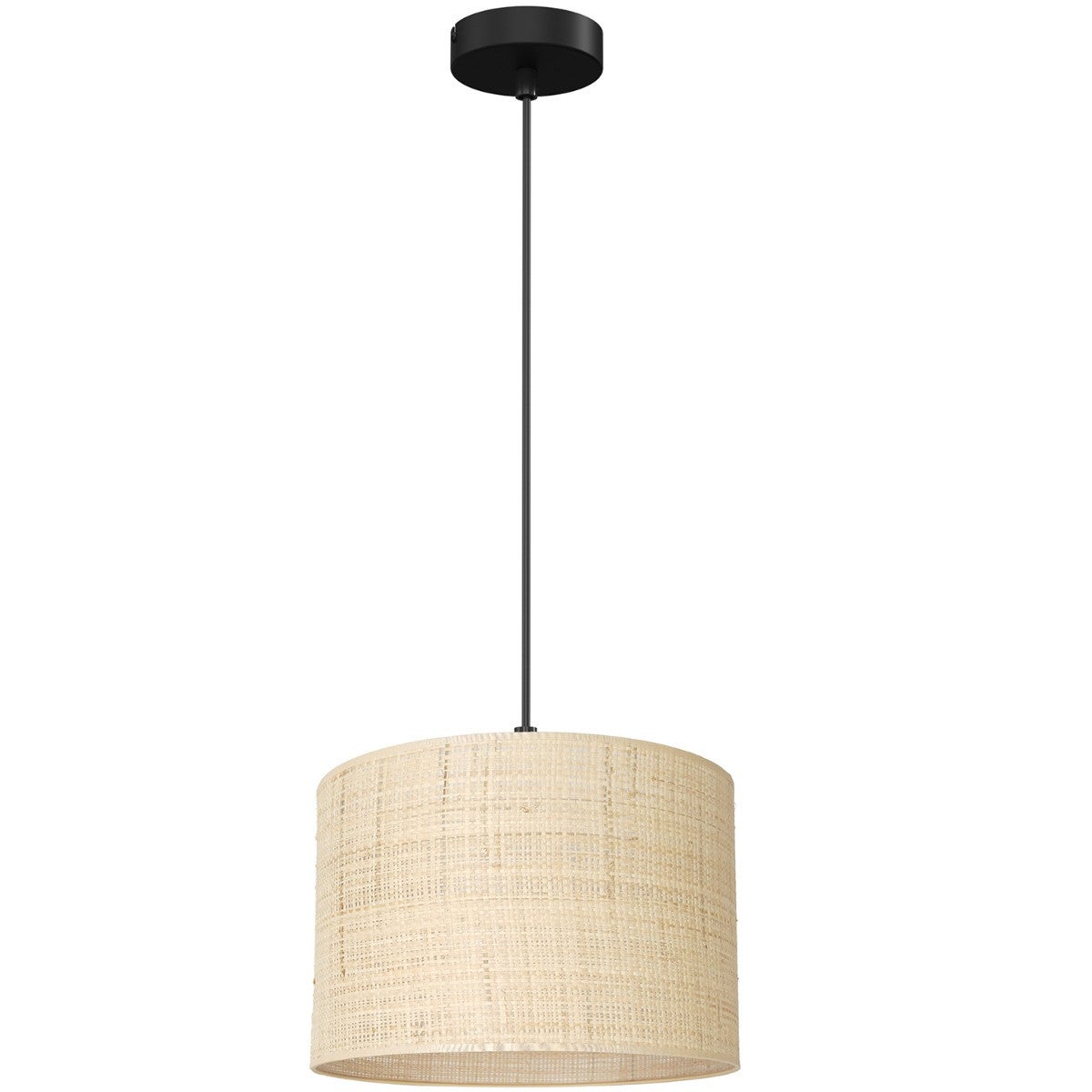 Lampa wisząca Rattan kremowo-czarny matowy 1xE27x15W wym: 110 x 25 x 25 cm wiklina / rattan / słoma Luminex