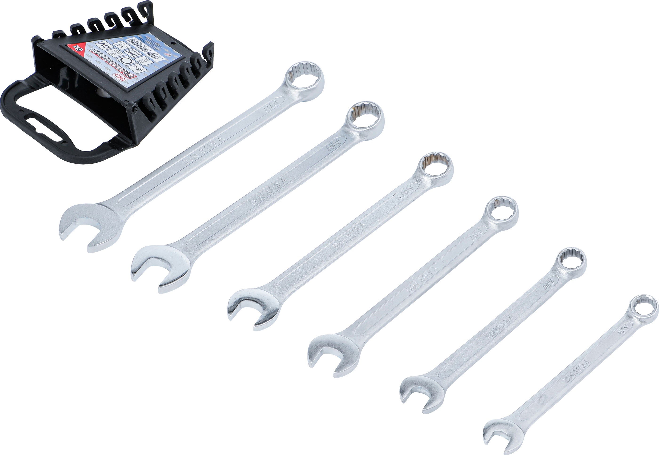 BGS Zestaw kluczy płasko-oczkowych calowych SW 3/8" - 11/16" 6szt. - 32100