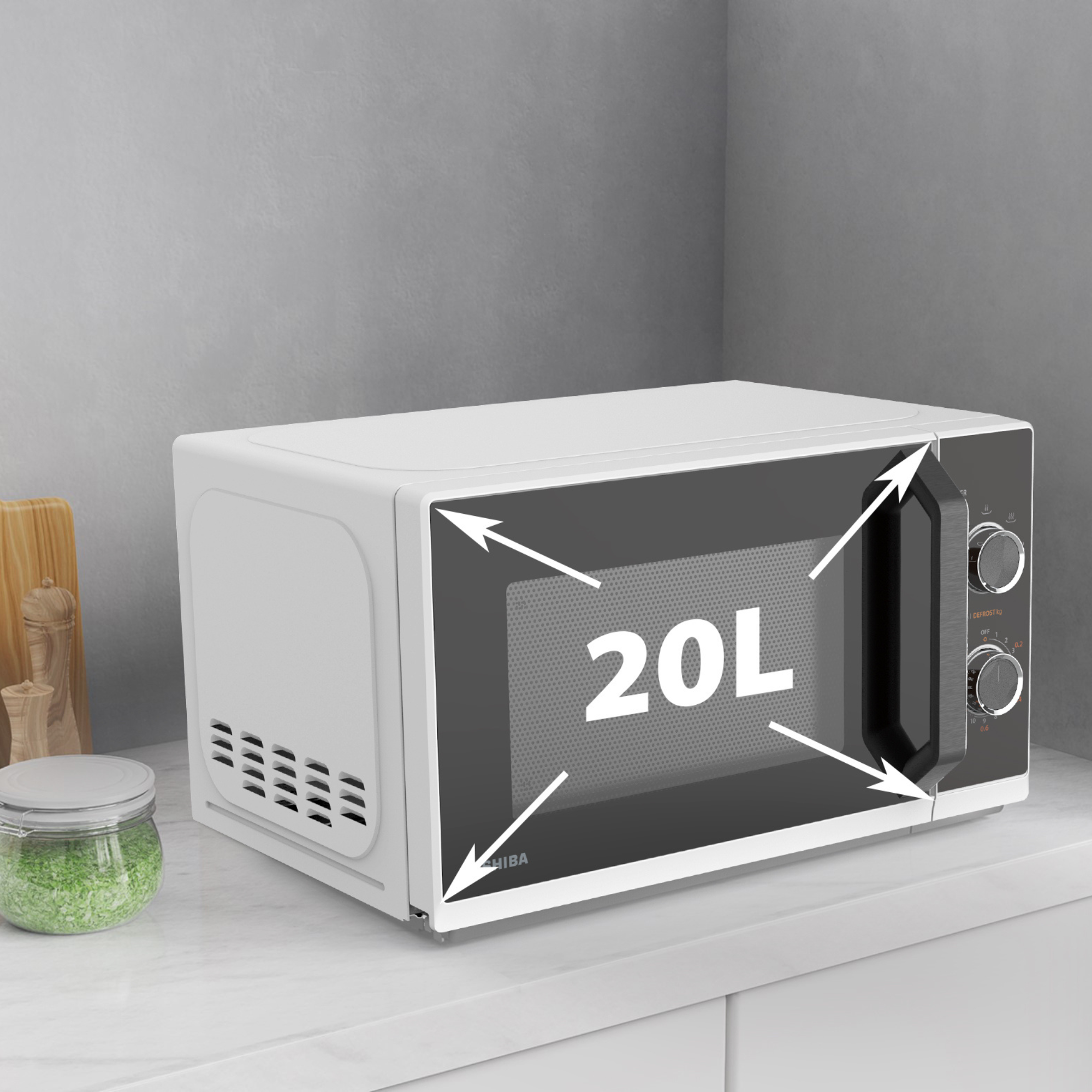 Forno a microonde Toshiba MW3-MM20PF 20L | 800W - 2