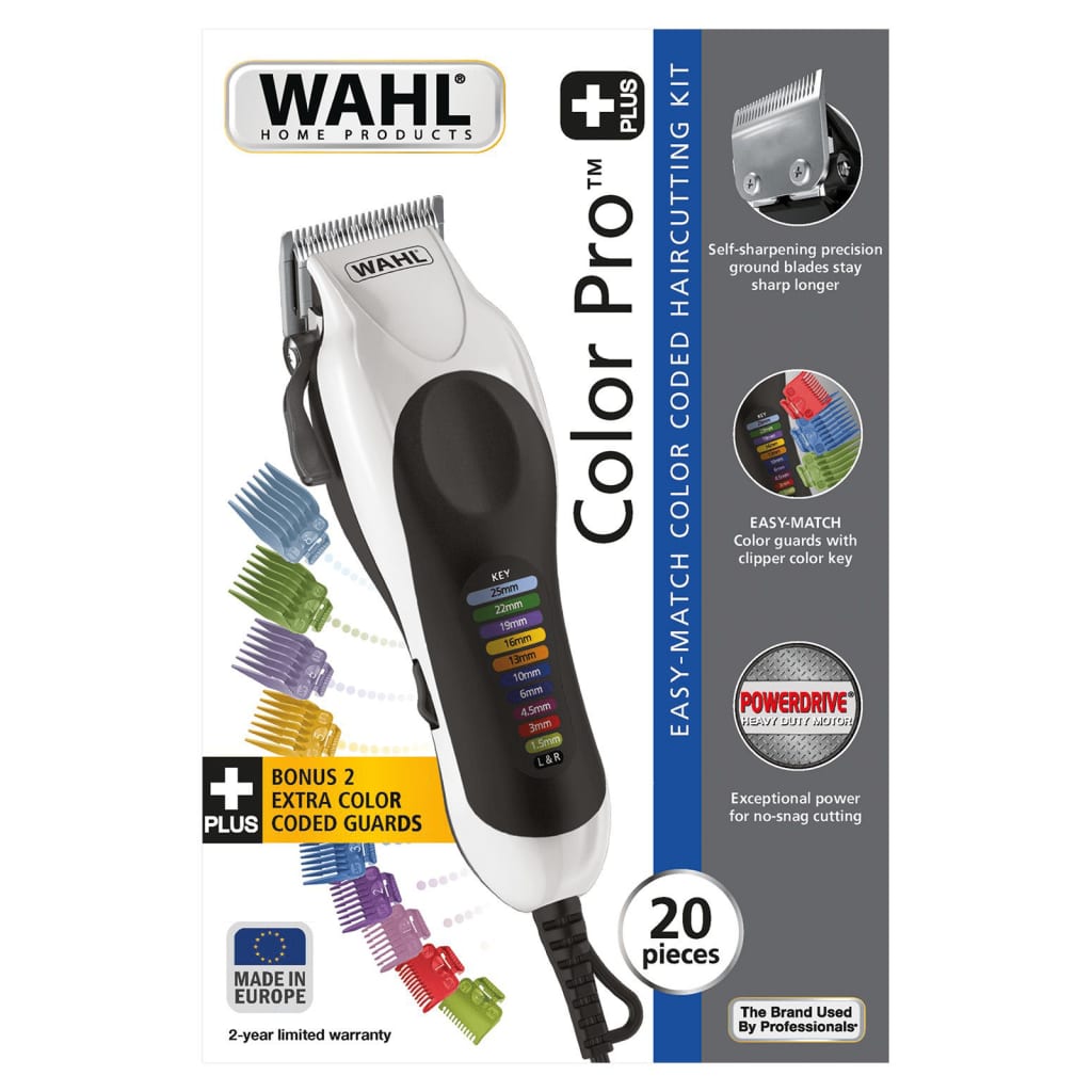 Cortapelos Wahl Color Pro con Cable 15 Accesorios Leroy Merlin