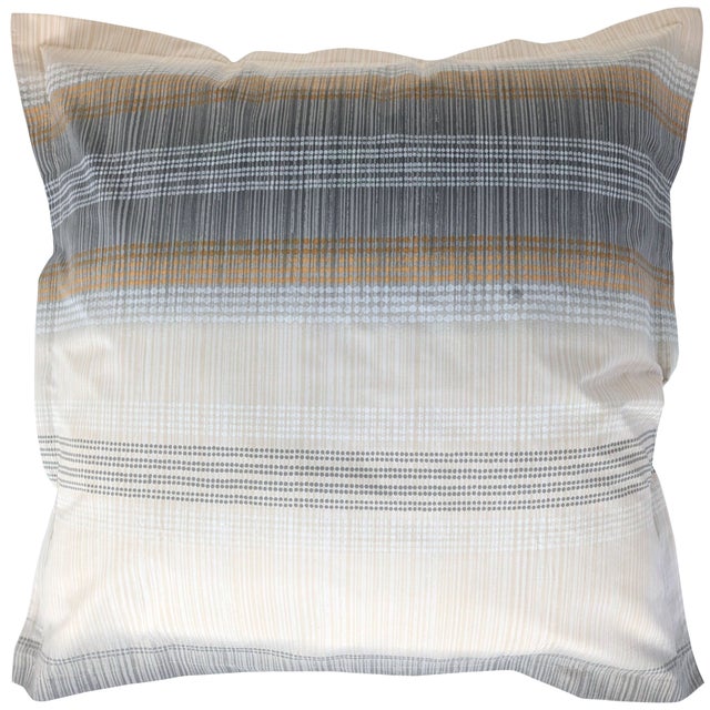 Taie d'oreiller 65x65 cm en 100% percale de coton ESTEBAN gris beige