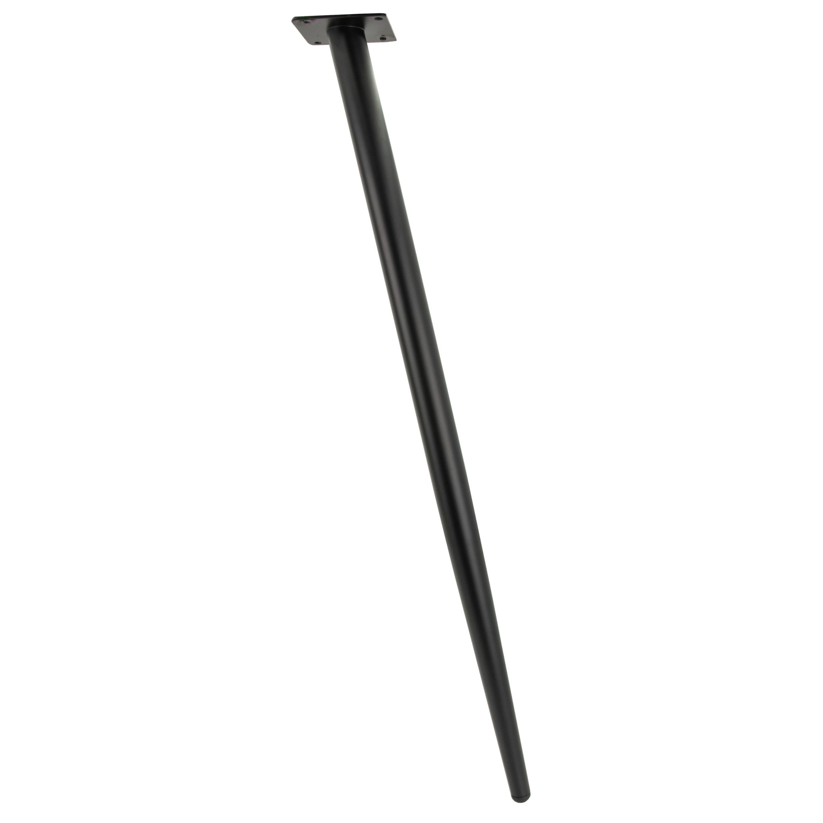 Noga meblowa Szpilka skośna czarna 70 cm