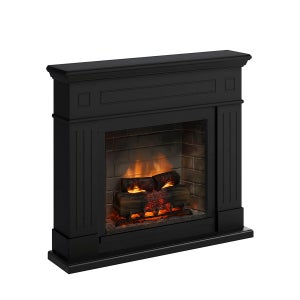 Camino Elettrico HOMCOM - Effetto Fiamma Realistico, 1500W, Riscalda 10-15 M², Bianco