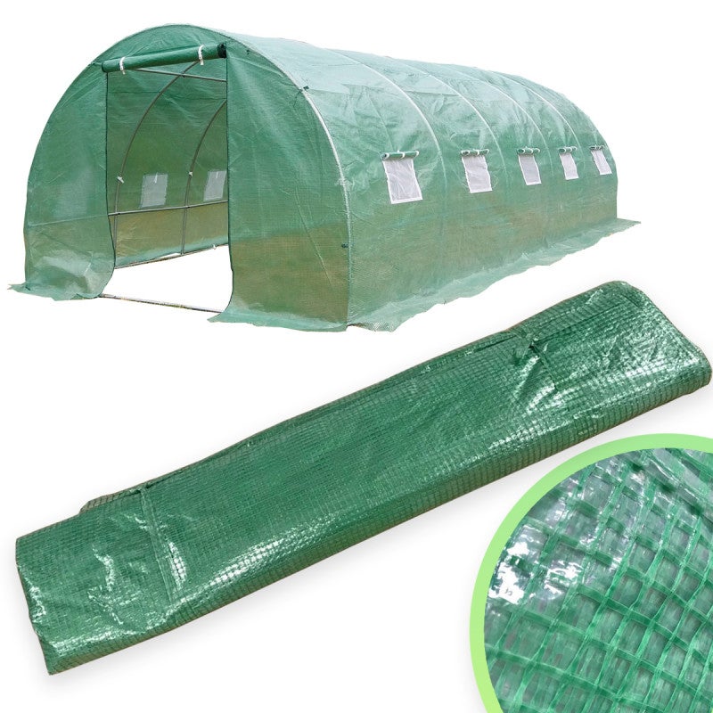 Pokrycie do Tunelu Ogrodowego 4iQ 3x8m Zielone UV
