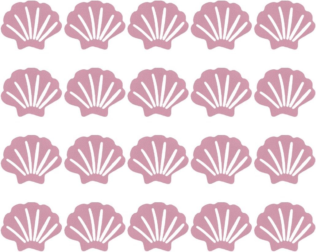 20 antypoślizgowych naklejek łazienkowych w kształcie muszli, wodoodporne paski do wanny, odpowiednie do prysznica i schodów.