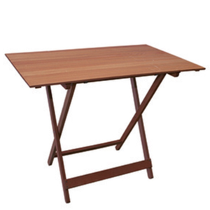 Tavolo Pieghevole Liberty Effetto Legno Rosso Ruggine - Grande E Versatile