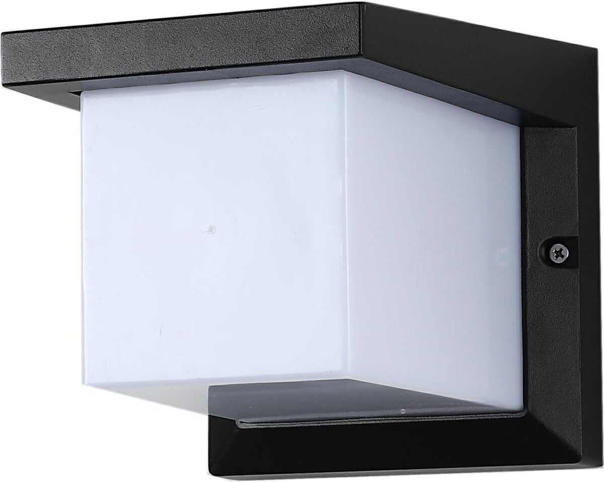 Kinkiet zewnętrzny Taurus czarno-biały 1xE27x30W wym: 16x16x19 cm IP54 IdeaLED