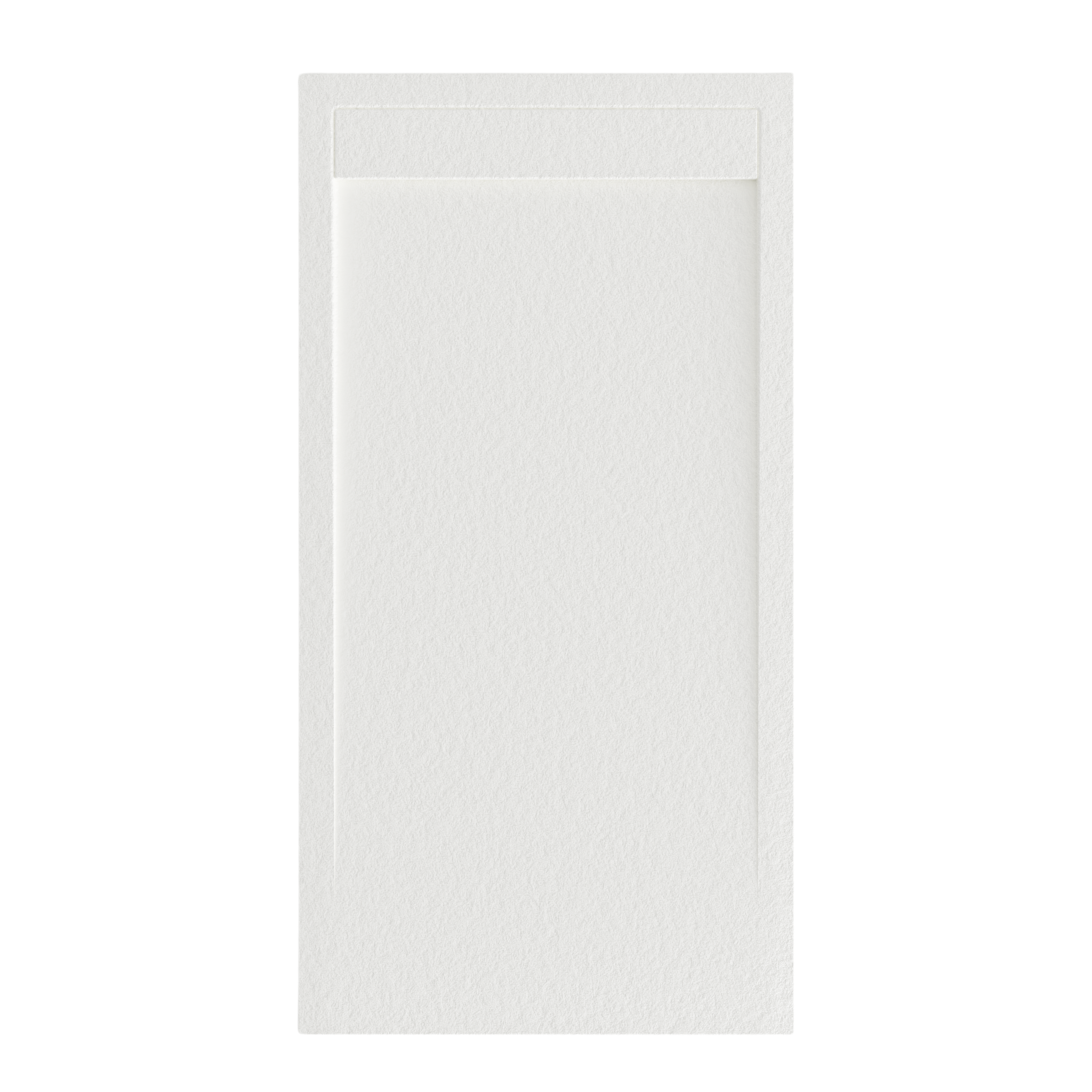 Plato de Ducha Modelo Venecia – Textura Pizarra y Extraplano – Blanco (RAL 9003) 90x140 cm – Incluye Válvula Desagüe y Rejilla - 2