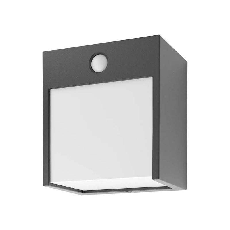 Kinkiet zewnętrzny z czujnikiem Balimo LED 12W Neutralna biel 560lm czarny wym:13x12x9,5cm IP44 Rabalux