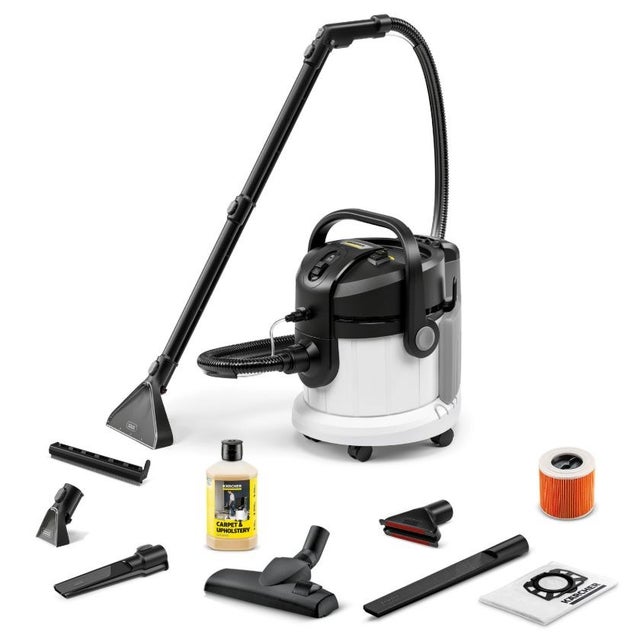 Laveuse/aspirateur spéciale KARCHER SE 4 PLUS pour eau/détergent en spray 1.081-171.0