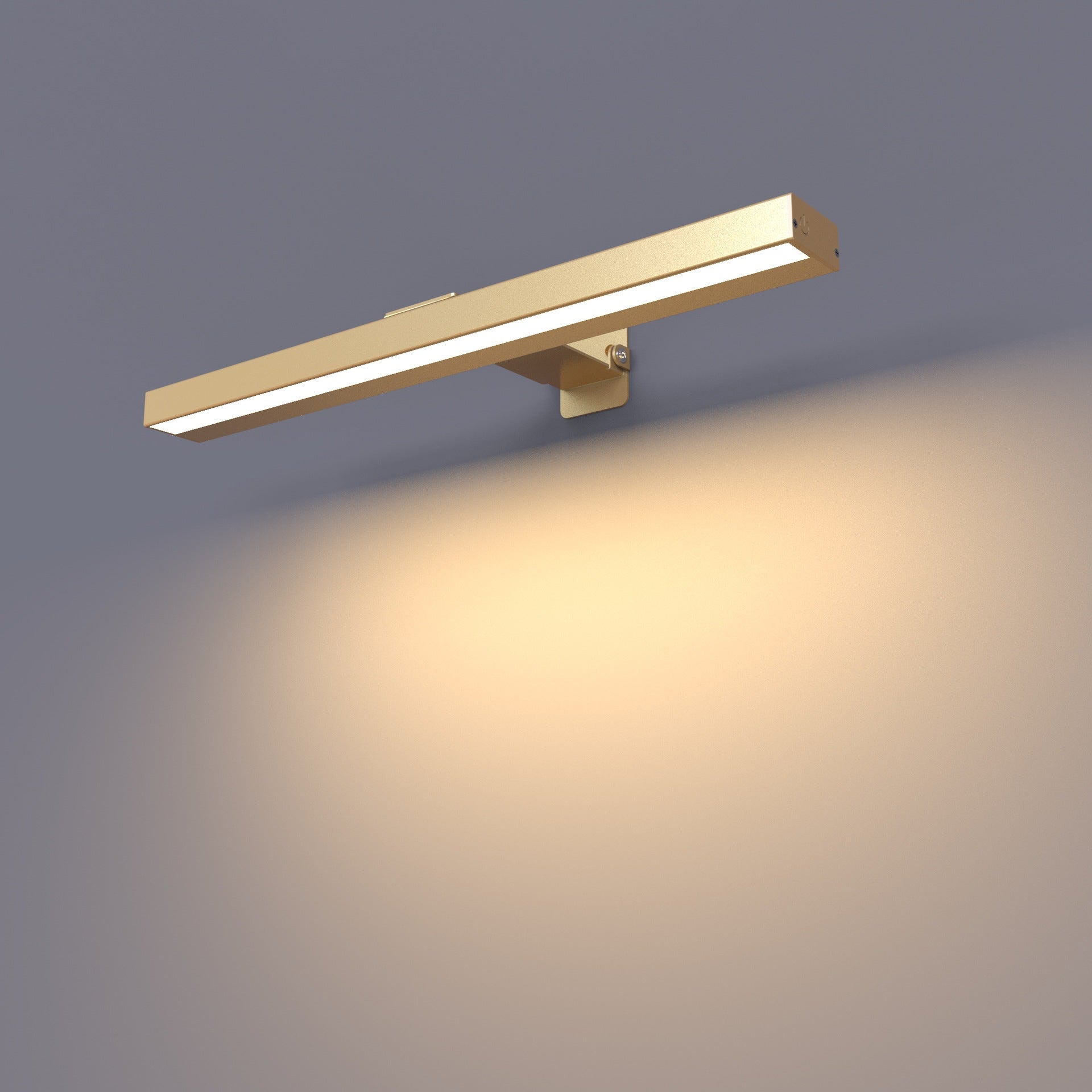 Applique a LED senza fili con telecomando, ricaricabile tramite USB, illuminazione magnetica per quadri, bagno, specchio, vetrine (oro 40 cm) - 4