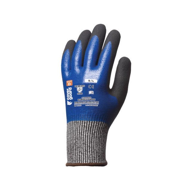 Gants EUROCUT N555 HPPE cut D 100% dble end. nitrile - COVERGUARD - Taille M-8