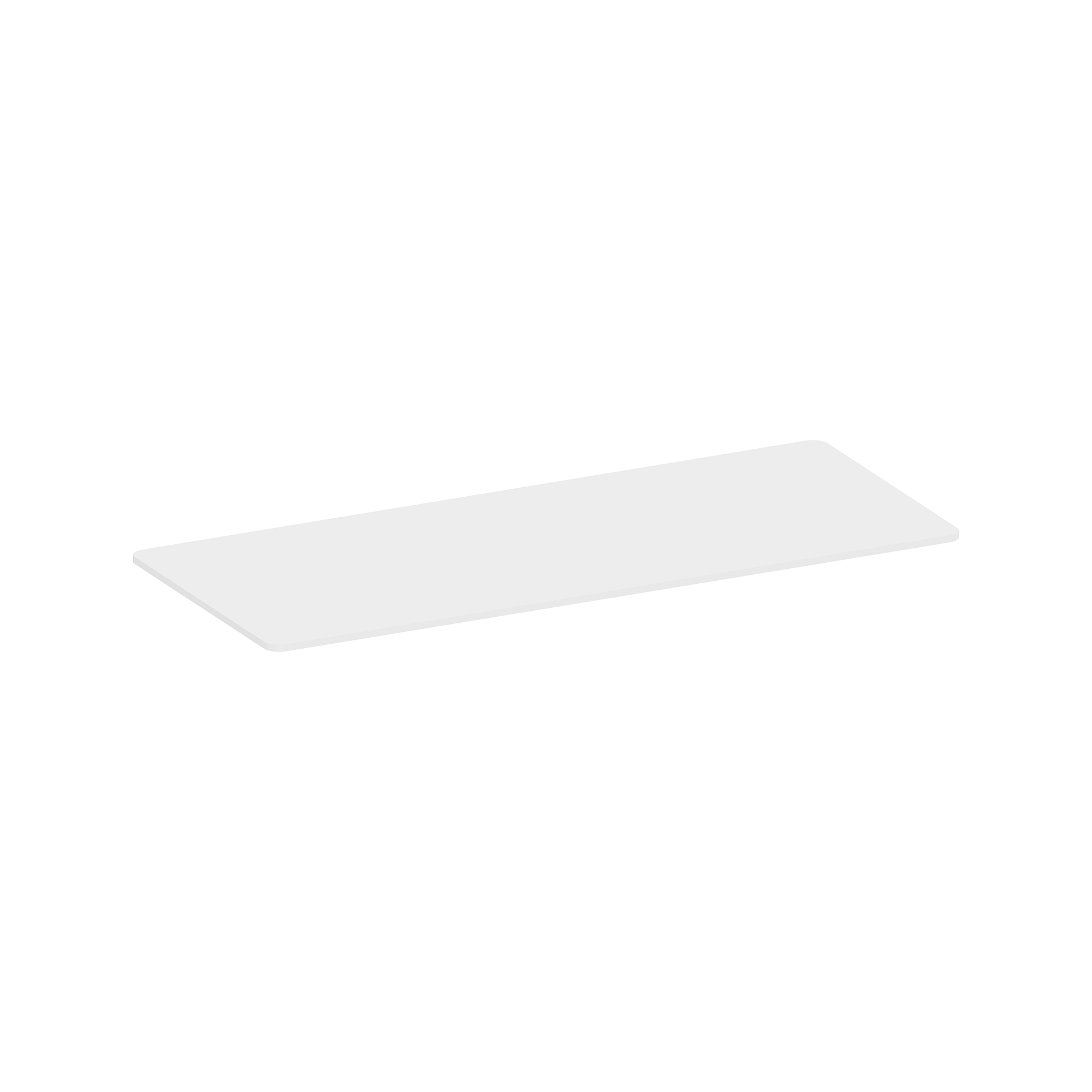 Kimex International Tablero Para Escritorio Con Bordes Redondeados 180 X 75 Cm, Blanco , Leroy Merlin