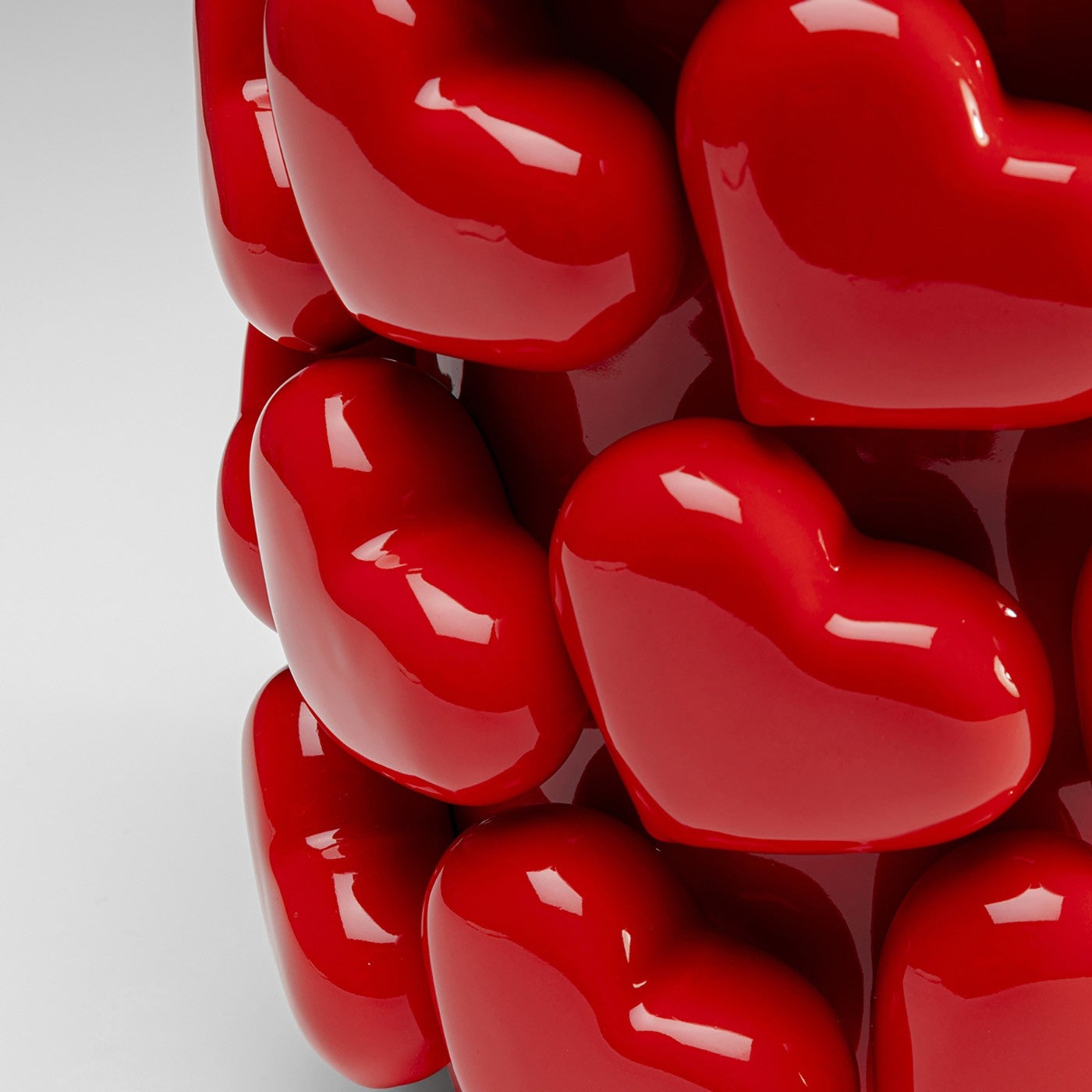 Vase coeurs rouges Kare Design - 3