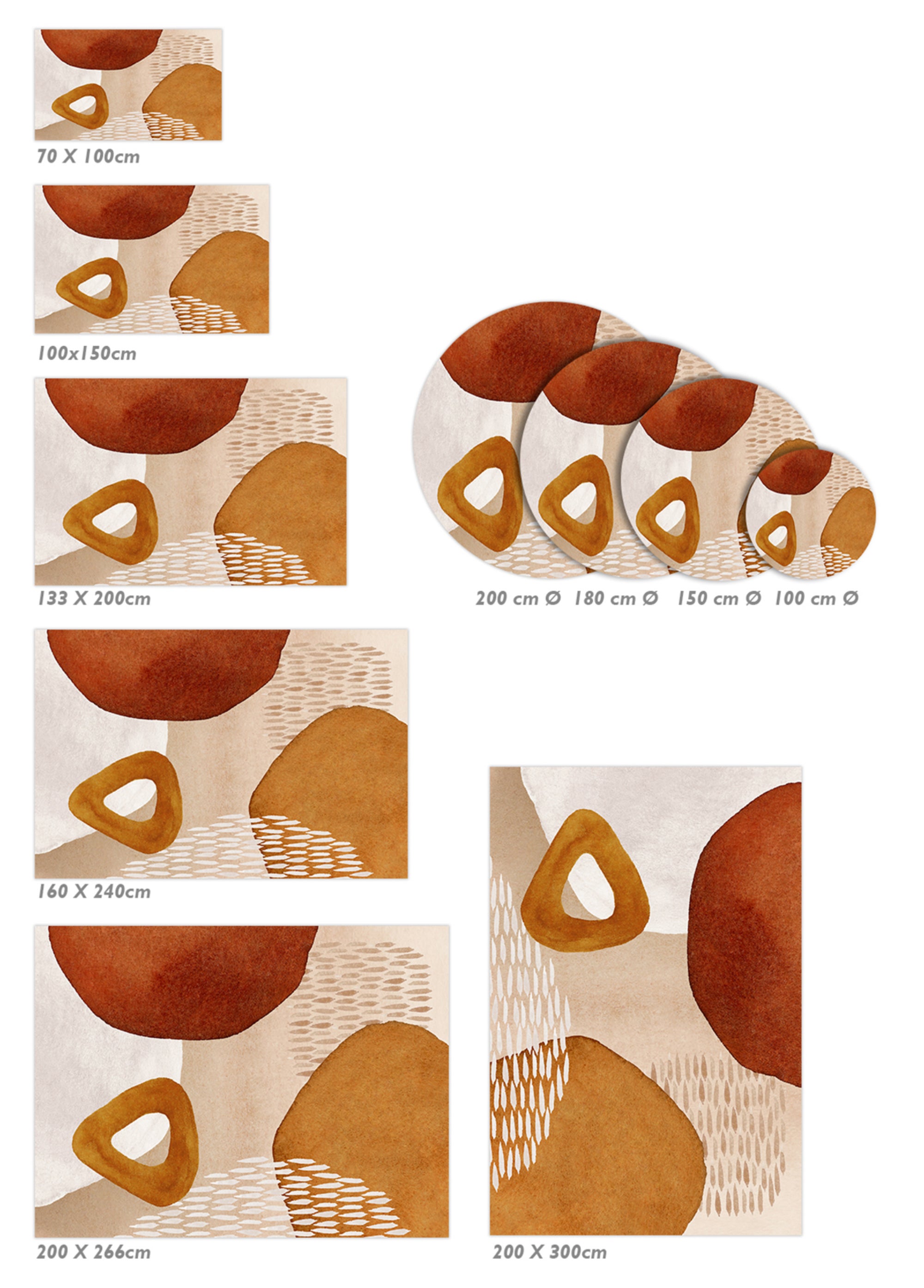 Tapis antidérapant en vinyle, Irina 133x200 cm - PVC imprimé, lavable, ignifuge, pour le salon et la cuisine, style moderne - 4