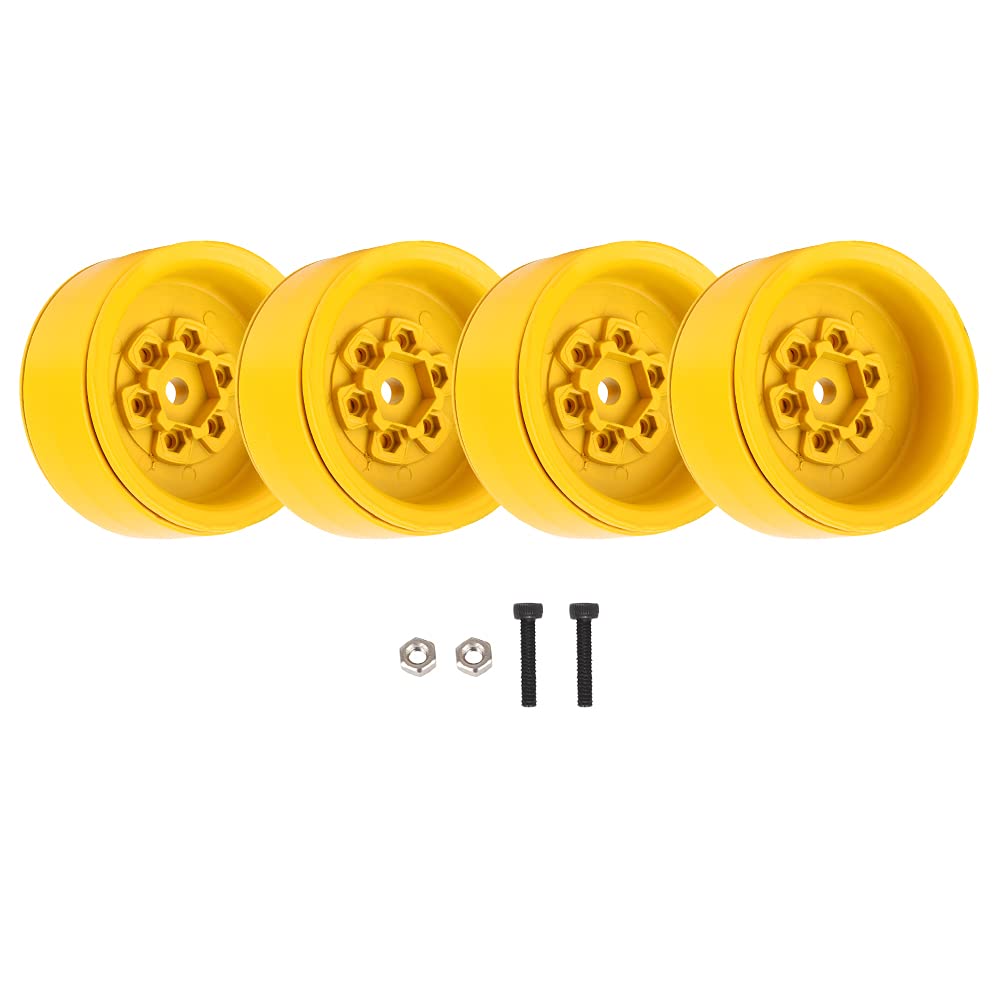4 Llantas Beadlock De Aleación De Aluminio Para RC Crawler 1/10 – Repuesto Para SCX10, D90, TF2, SCX10III – Diámetro 4.5 Cm