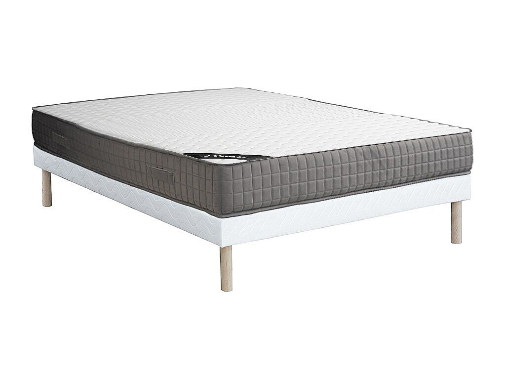 Zestaw 140 x 190 cm stelaż uniwersalny + materac piankowy 11-strefowy z pamięcią kształtu grub. 22 cm - DANEVO marki YSMÉE