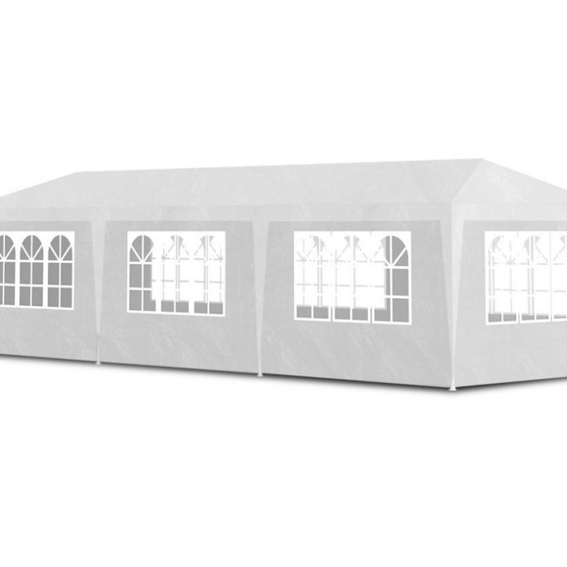 Namiot pawilon ogrodowy handlowy 3x9 m 8 ścianek biały MultiGarden