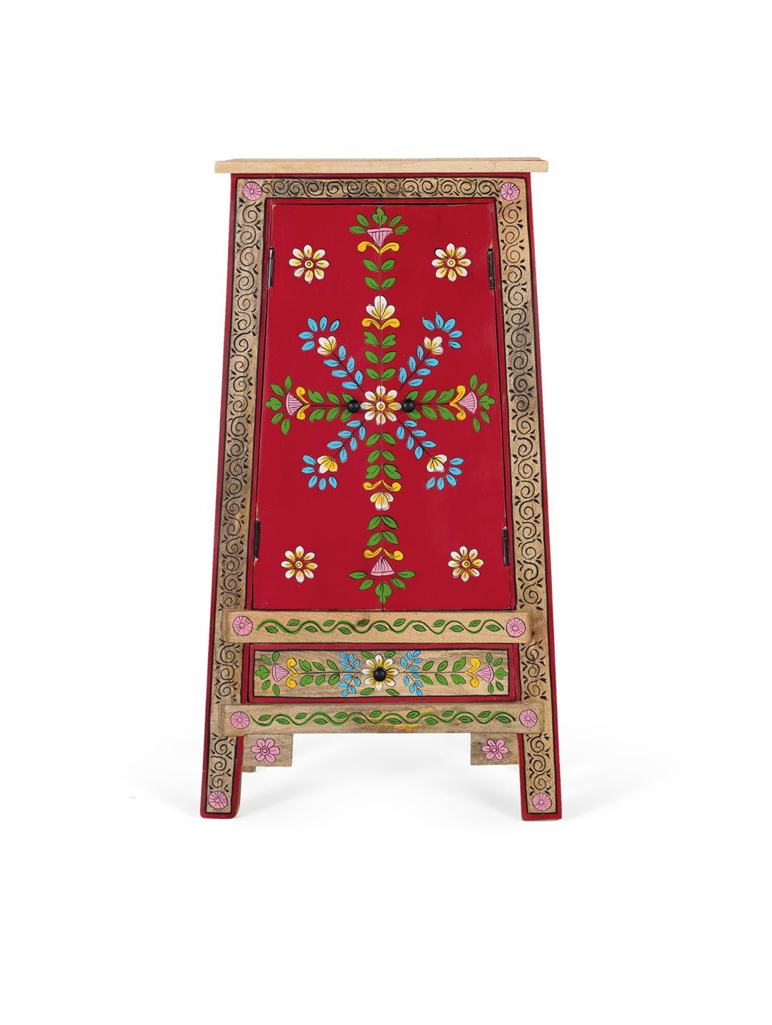 Meble pomocnicze z drewna mango, płyta MDF 50 cm, styl etniczny, ręcznie robione, 92x50x35 GYC