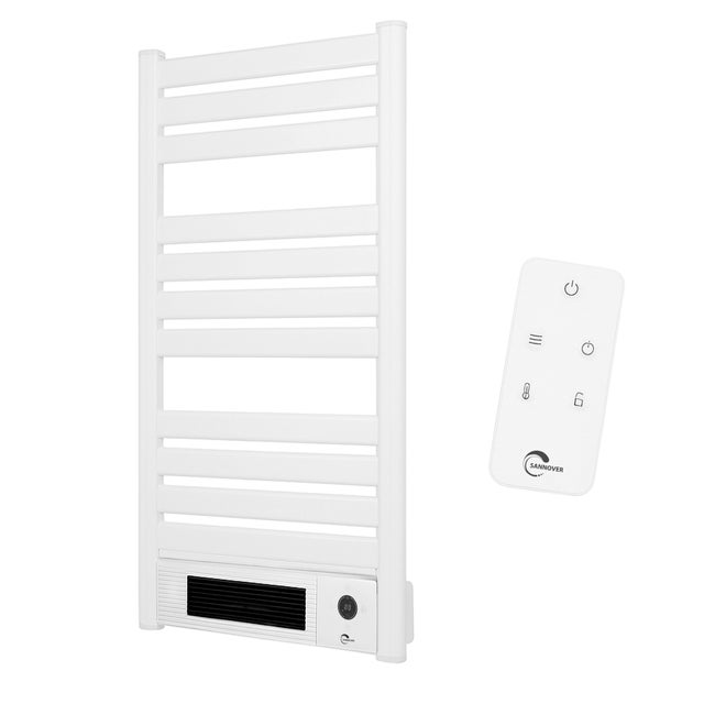 Sèche-Serviette Electrique mural avec Soufflerie Omiros Sannover 2000 W Blanc