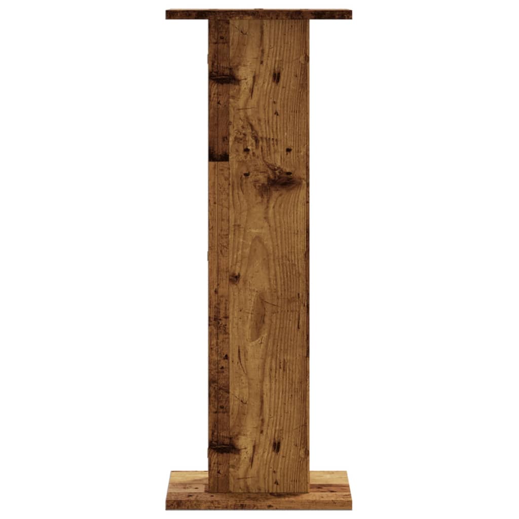 Supports pour plantes 2 pcs vieux bois bois d'ingénierie - 4