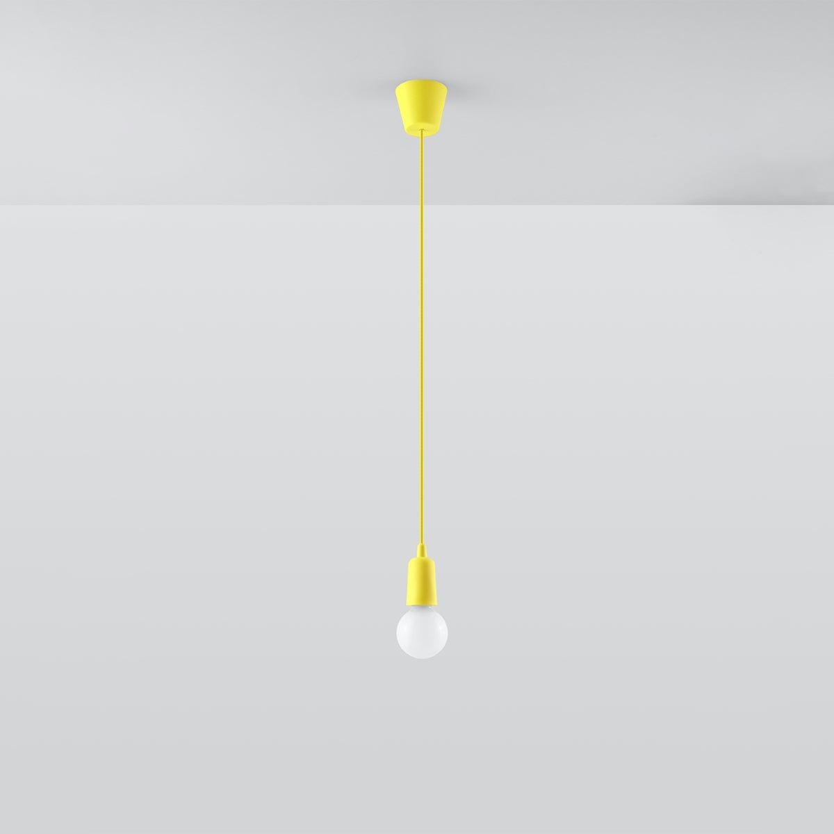 Lampa wisząca ASTIS 1 żółta LED 4000K - 9x9x90cm Sollux