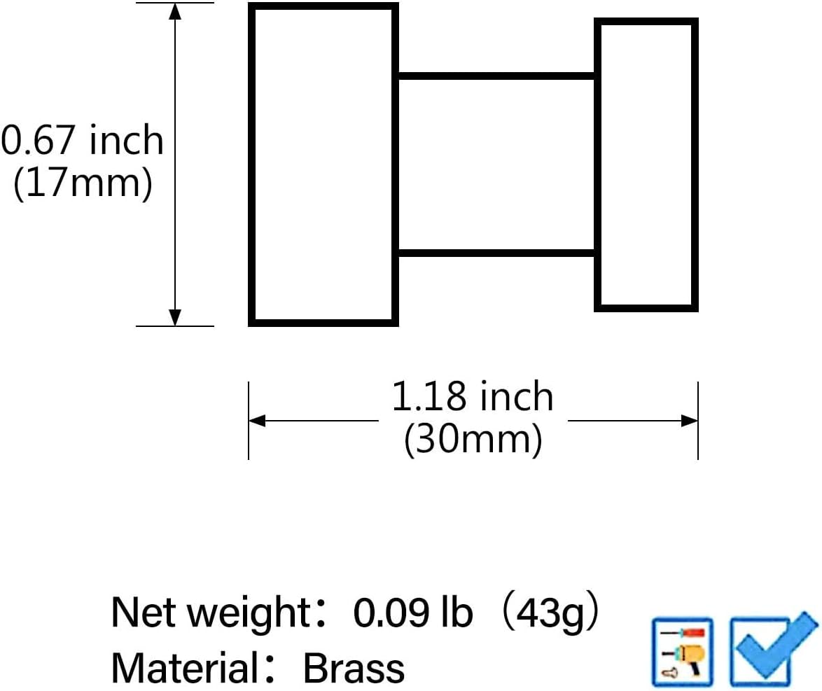 Zestaw 5 wytrzymałych, chromowanych, mosiężnych, samoprzylepnych haczyków ściennych do szafek kuchennych i łazienkowych (srebrny)