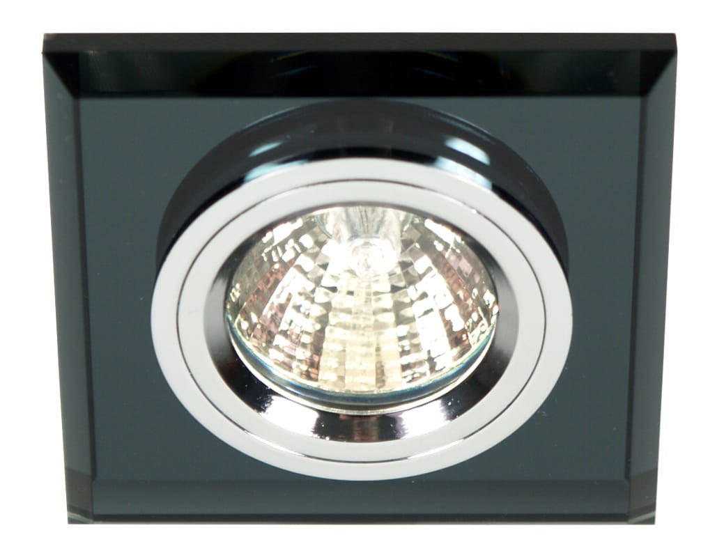 Oprawa sufitowa wpuszczana Ss czarna 1xMR16x50W kwadratowa IP20 wym: 9 x 9 cm szkło Candellux
