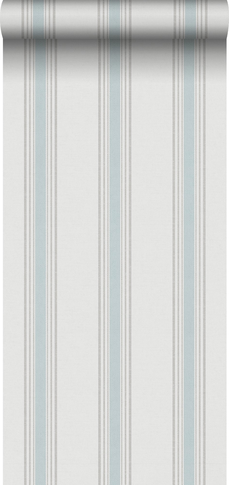 Tapeta paski jasnoniebieskimIbeżowym - 53 cm x 10 m - SANDERS &amp; SANDERS