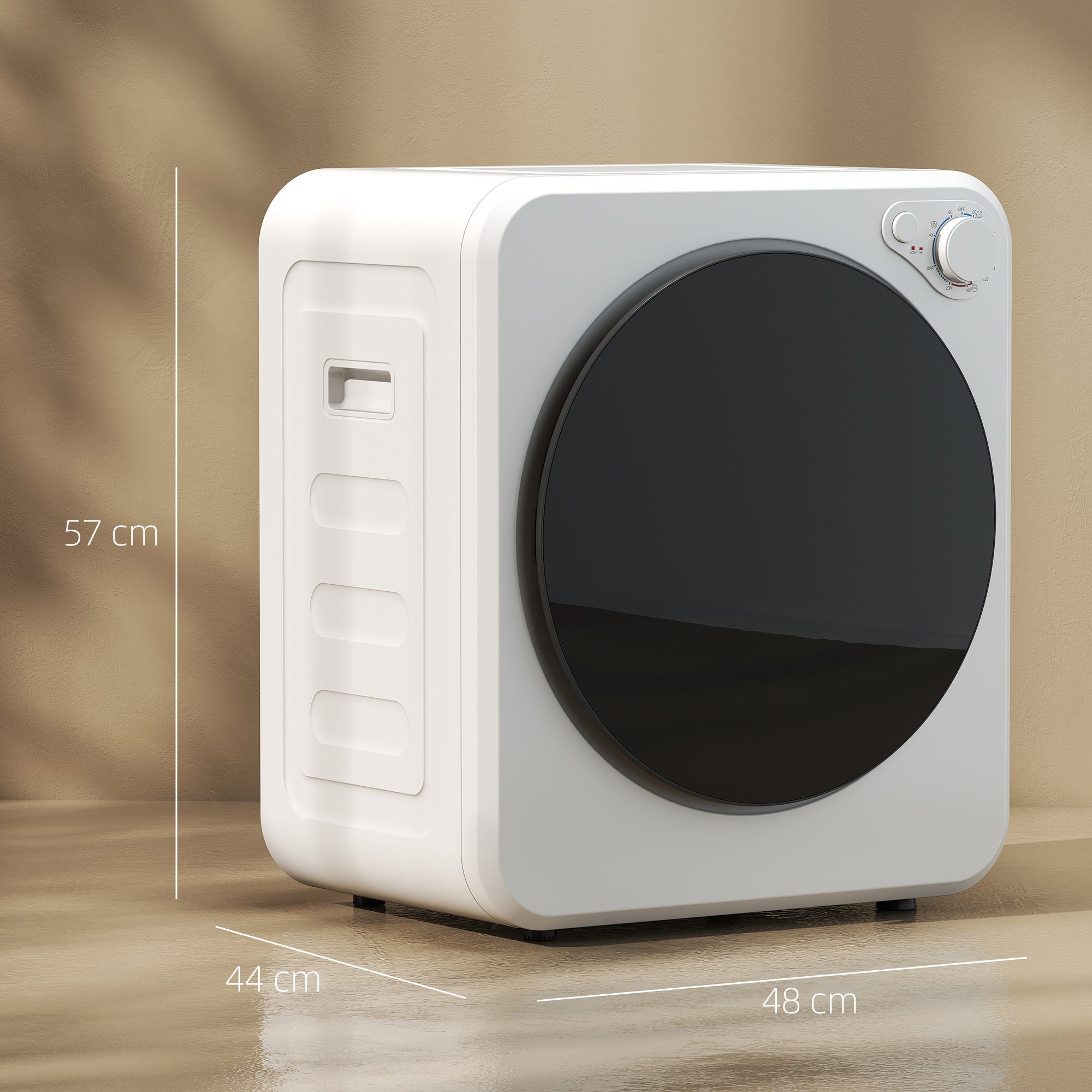 Mini sèche-linge portable 2,5 kg, 5 programmes, 800/400 W, chargement ...