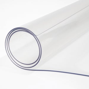 Generic Tovaglia Protettiva Trasparente 80 x 130 cm, Spessore 1,7 mm, Facile da Pulire e Impermeabile, Protezione da Tavolo, Alta Qualità, Tela Cerata