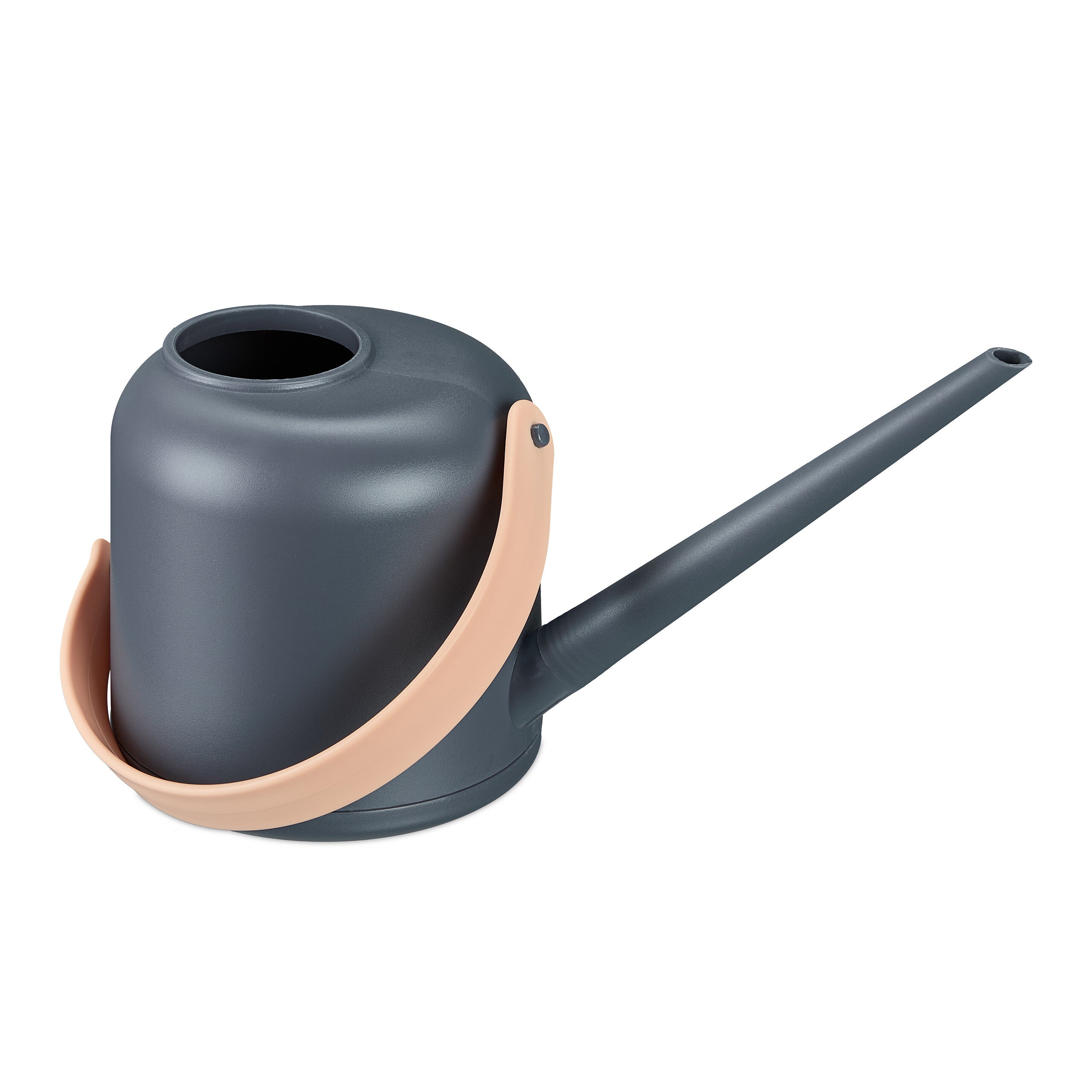 Arrosoir plantes d’intérieur, 1,7 litre, plastique, arroser fleurs, long bec, gris - nature, Relaxdays - 6