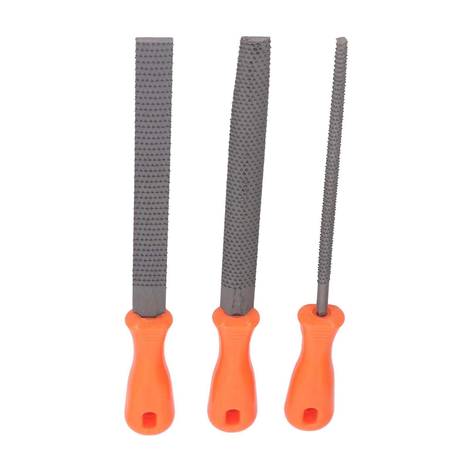 Jeu De 6 Limes à Râpe Manche Bois - Pour Sculpture, Menuiserie, Meulage, Acier Double Taille