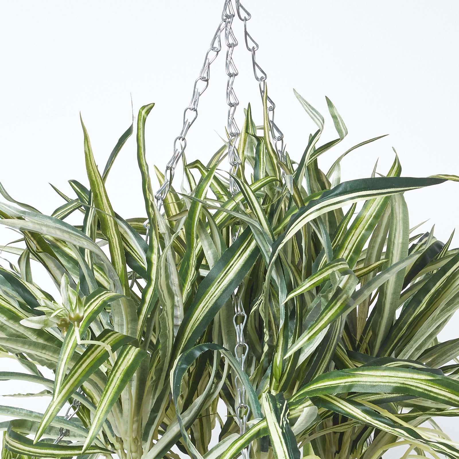 Homescapes Panier à suspendre Plante artificielle Chlorophytum - 4