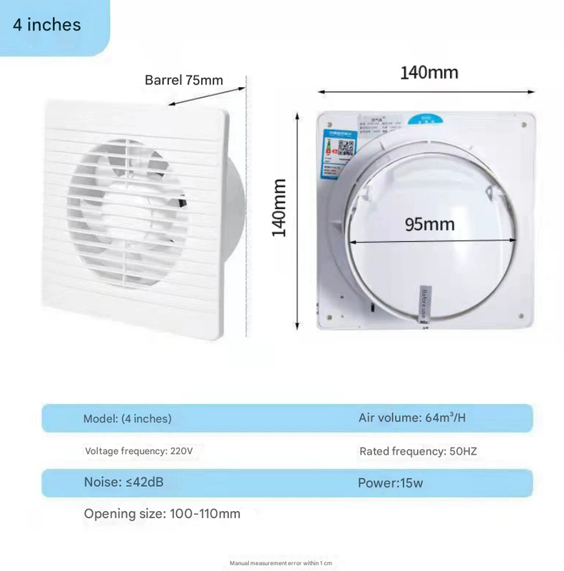 AIROPE BRISE C 100 Mm Ventilateur, VMC, Extracteur D'Air Avec Clapet Anti Retour Faible Consommation Dnergie Pour Salle De Baincuisinebureauwcsilencieuxgarantie 5 Ans 66851745