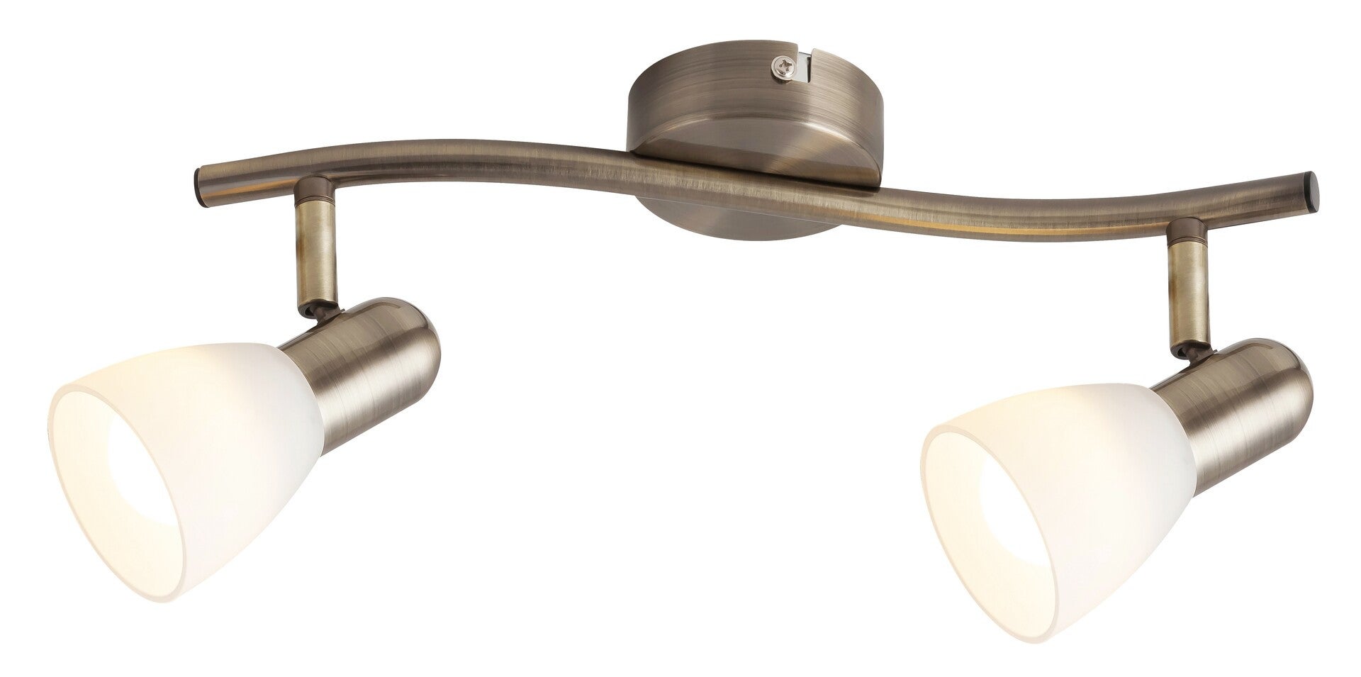 Lampa sufitowa wisząca Soma brązowo-biała 2xE14x40W wym: 8 x 35 x 8 cm metal Rabalux