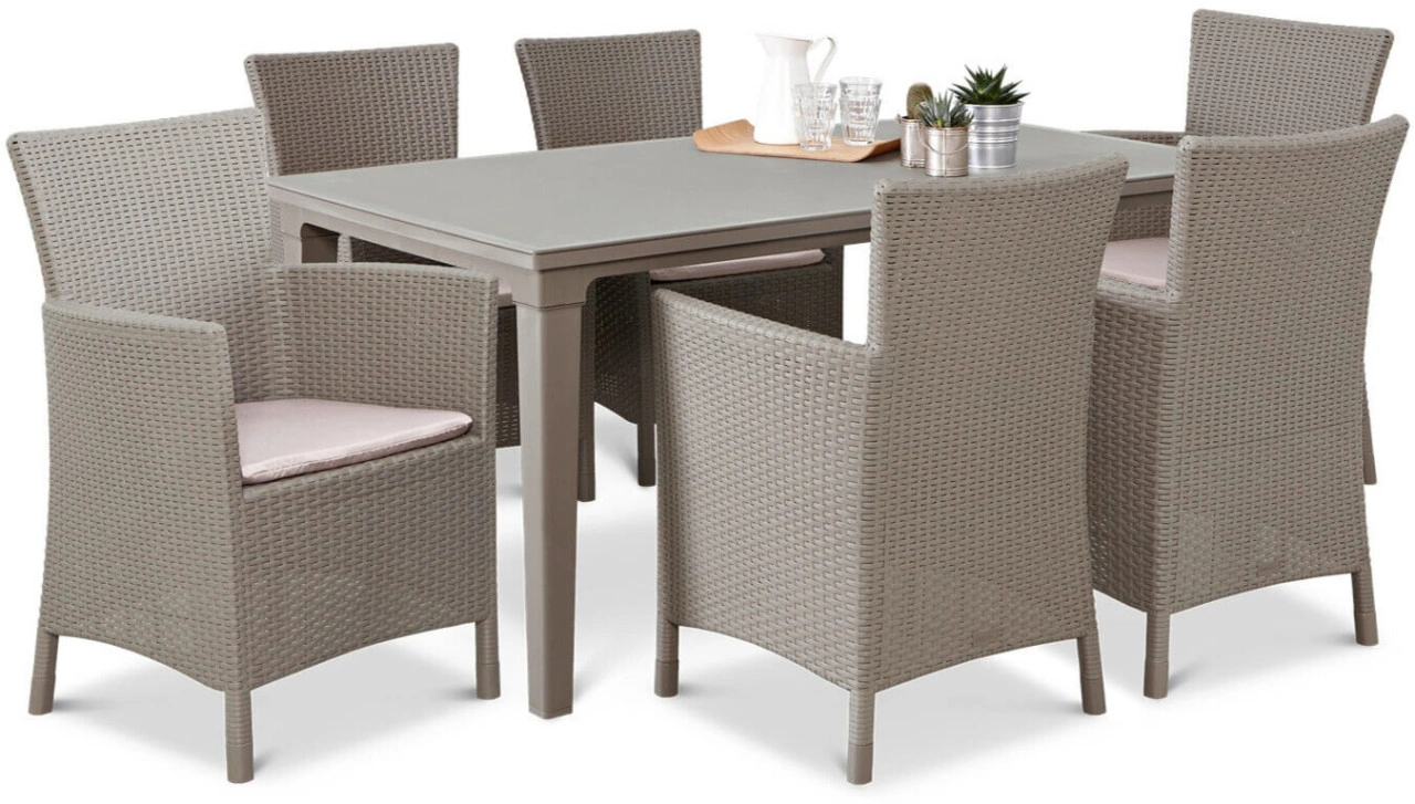 Komplet ogrodowy TOSCANA 6+1 Cappuccino 1 szt