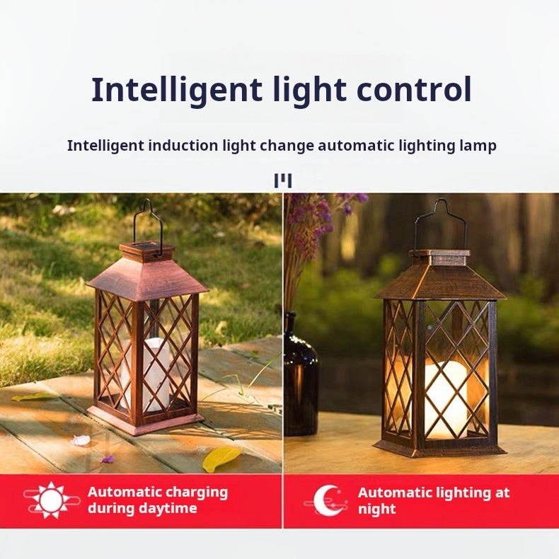 2 peças de candeeiro suspenso movido a energia solar, vela cintilante sem chama, luz LED, lanterna solar para mesa, pátio, relvado, decoração exterior - 5