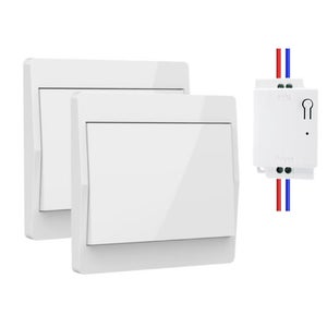 DEWENWILS Interruttore Luce Wireless , 1 Ricevitore + 1 Telecomando 10a 2300w Max Portata 30 M 88447404