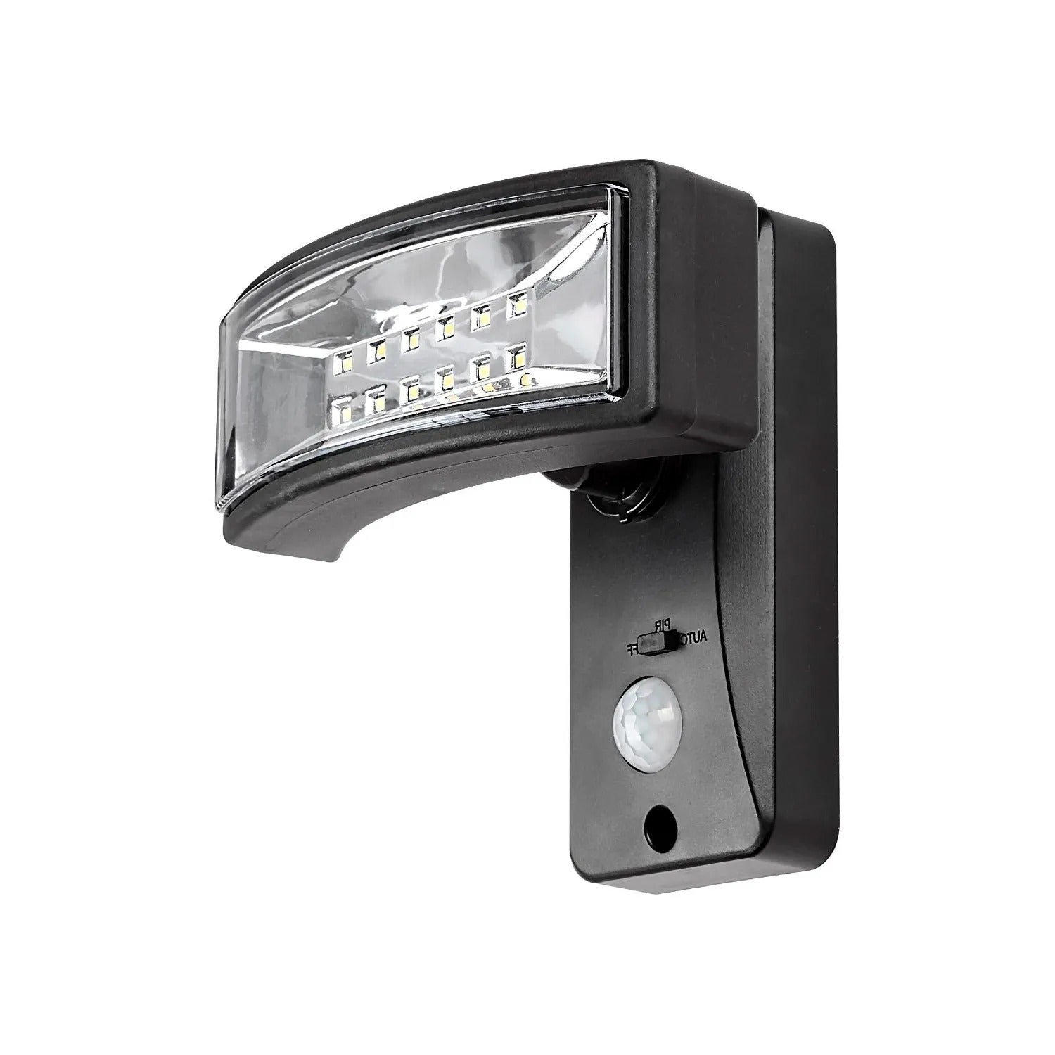 Kinkiet solarny z czujnikiem ruchu Valpovo LED 2.4W Neutralna biel 250lm czarno-przezroczysty wym:15,5x15,5x12cm IP44 Rabalux