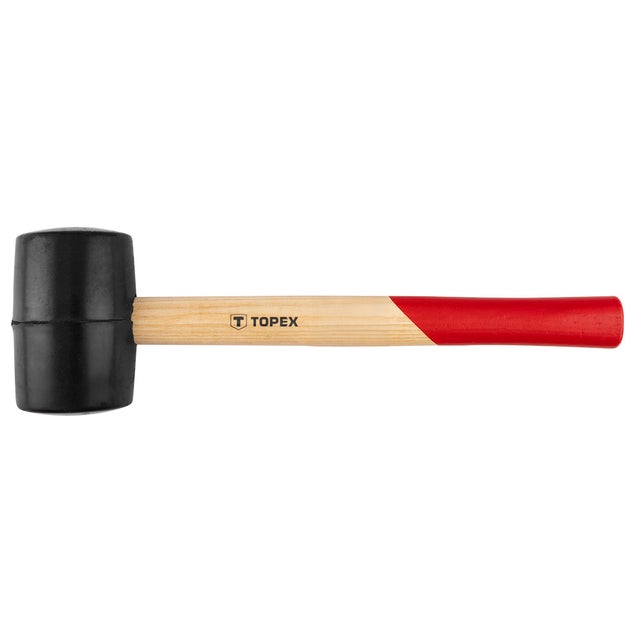 Młotek gumowy 60 mm/400 g, trzonek drewniany TOPEX