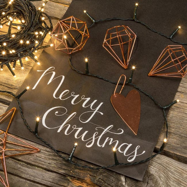 Illumina la tua casa con le nostre decorazion - - Catena Luminosa 100 LED Multicolore per Natale Decorazione Interna Colorata Illumina la tua casa con le nostre decorazion - - Catena Luminosa 100 LED Multicolore per Natale Decorazione Interna Colorata